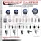 Service Caster 4'' Blue Poly Swivel 1-1/4'' Expanding Stem Caster Total Lock Brake SCC-EXTTL20S414-PPUB-BLUE-114 - alternate 4